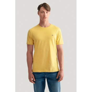 Gant polokošela Reg Shield Barstripe Heavy Rugger žltá