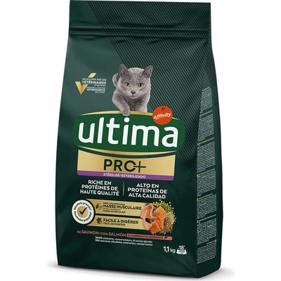 Ultima Cat PRO+ Sterilized s lososem 1,1 kg