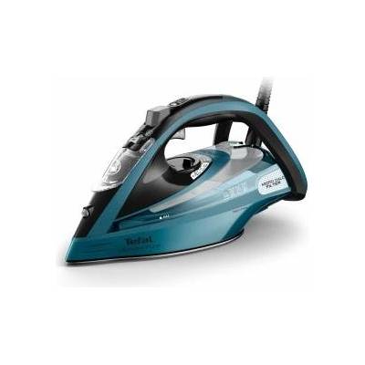 Tefal Ultimate Pure steam iron, 3200 watts, powerful steam, 300 g/min. extra steam boost, AutoClean soleplate, Micro Calc, automatic switch-off, drip stop, black/blue, FV9851E0