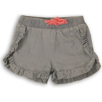 Minoti kraťasy dívčí s volánky Shell 5 šedá