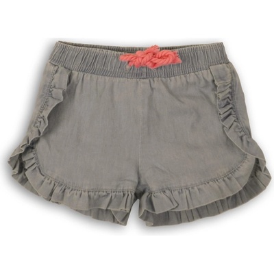 Minoti kraťasy dívčí s volánky Shell 5 šedá