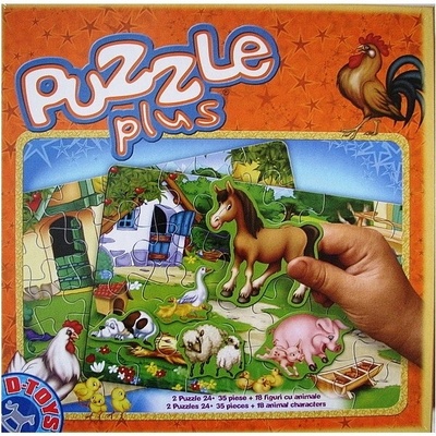 D-Toys Plus Zvířátka 24 a 35 dílků