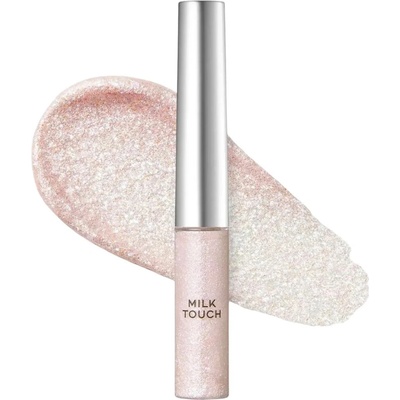 MilkTouch Fairy Jewel Eye Glitter Snow Prism Jewelry Očný glitter s holografickým leskom a presným štetcovým aplikátorom 7 g