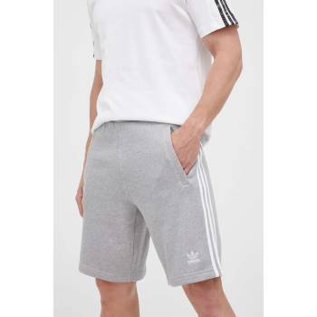 adidas Originals Памучен къс панталон adidas Originals Adicolor Classics 3-Stripes Sweat Shorts в сиво (IA6354)