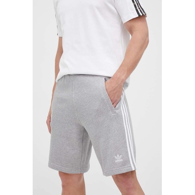 adidas Originals Памучен къс панталон adidas Originals Adicolor Classics 3-Stripes Sweat Shorts в сиво (IA6354)