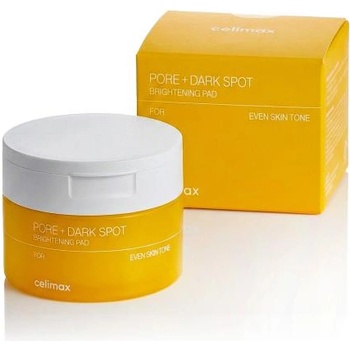 Celimax Pore+Dark Spot Brightening Pad подложки за изсветляване и уеднаквяване на тена на кожата 40 бр унисекс
