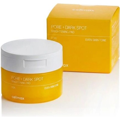 Celimax Pore+Dark Spot Brightening Pad подложки за изсветляване и уеднаквяване на тена на кожата 40 бр унисекс