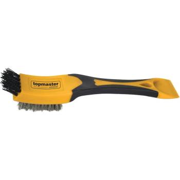 Image 1 of TOPMASTER ЧЕТКА ТЕЛЕНА 2в1 НЕРЪЖДАЕМА СТОМАНА 200мм (390800)