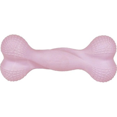 Eco friendly hračka pro psy kost velká růžová z TRP pěny, 15 cm/76 g