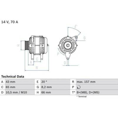 BOSCH Generátor 0986038740