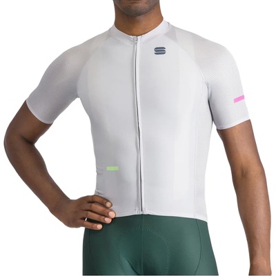Sportful Мъжка фланелка с къс ръкав за колоездене Sportful Supernova Jersey Cycling jersey - Stone Gray - размер XXL (056-3640-0416)