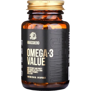 Image 1 of Grassberg Omega-3 Value 1000 mg [30 Гел капсули]
