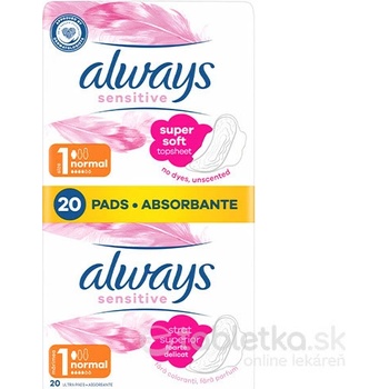 Always Platinum Super Menštruačné Vložky s Krídelkami 16 ks