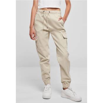 Urban Classics Дамски пантлон в светлобежово Urban Classics High Waist Cargo Comfort JoggingUB-TB4735-03680 - Светлобежов, размер 4XL