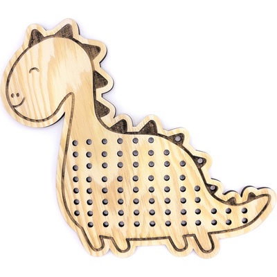 Libelula Drevené tvary na šnurovanie MiniDots Dinosaurus