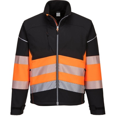 Portwest PW3 Hi Vis Trieda 1 Softshell OPW375 čierna oranžová