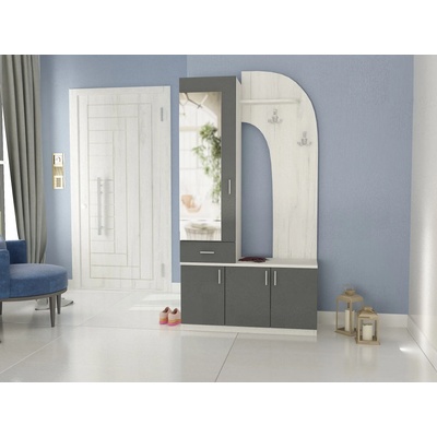 DST Портманто Irina-dst, бял дъб и антрацид