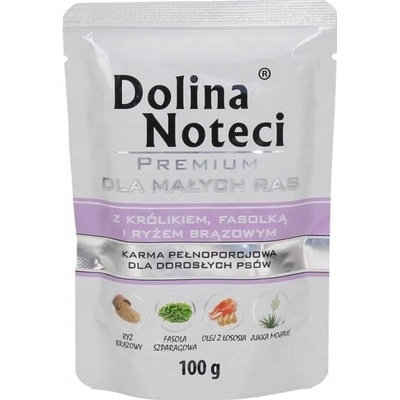 Dolina Noteci Premium pre malé plemená s králikom, fazuľou a ryžou 100 g