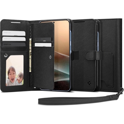 Spigen Калъф Spigen Wallet "S" за Samsung Galaxy S25+ - Черен (8809971239554)