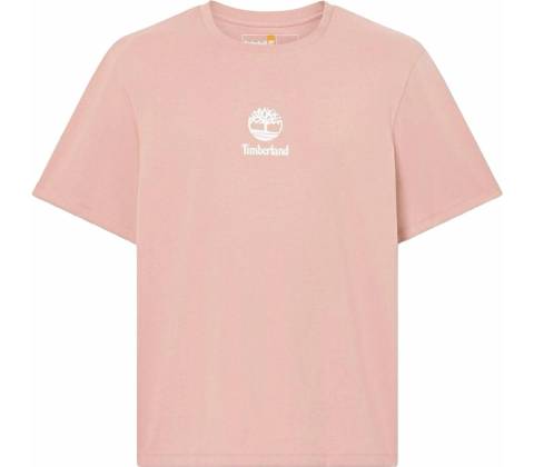Timberland Print Stack Logo Ash Rose