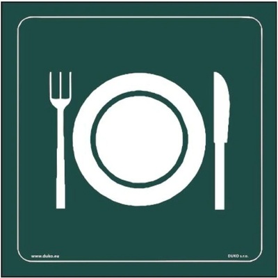 DUKO RESTAURACE symbol zelený Formát: 150 x 150 mm