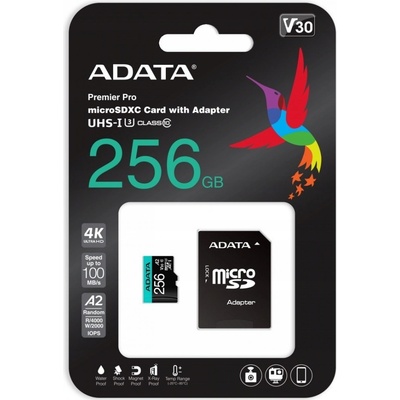 ADATA MicroSDXC 256 GB AUSDX256GUI3V30SA2-RA1