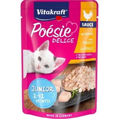 Vitakraft Poésie Délice Junior kuřecí 23 x 85 g
