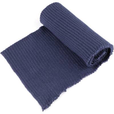 Prima-obchod Elastický žebrovaný náplet hrubší šíře 14 cm, barva 3 modrá tmavá