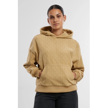 Urban Classics Суичър Ladies Jacquard Velvet Oversized Hoodie unionbeige XXLUB-TB7120-03738 - Камуфлаж, размер S