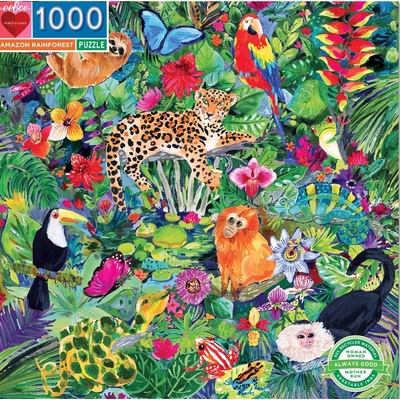 eeBoo - Puzzle Amazon Rainforest - 1 000 piese