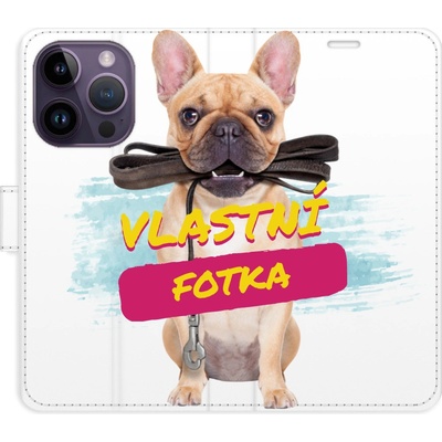 Pouzdro iSaprio Flip s vlastním motivem a kapsičkami na karty Apple iPhone 14 Pro