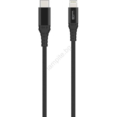 WINNER GROUP-WG - USB кабел MFI Lightning / USB-C 1м черен (WN0035)
