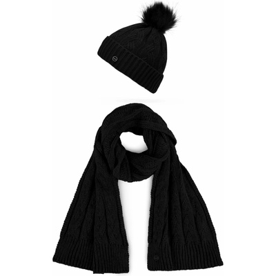 Vuch Dámsky set čiapka a šál Sheron Set Black