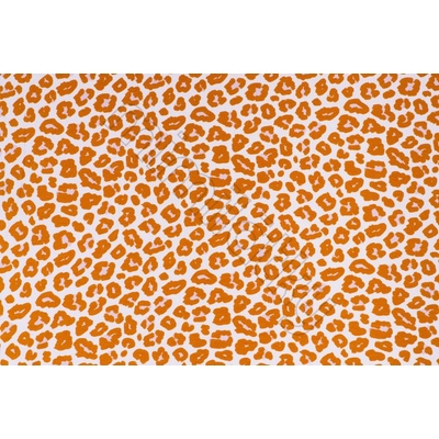 Leopard oranžový úplet