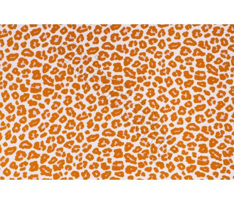 Leopard oranžový úplet