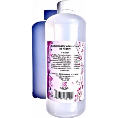 DIVINE cosmetics odmasťovač na nechty 500 ml