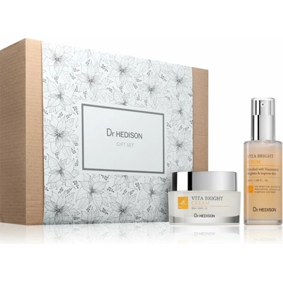 Dr. Hedison Lighten the Skin Vita Bright rozjasňujúci krém s vitamínom C 50 ml + Dr. Hedison Vita Bright rozjasňujúce sérum s vitamínom C 50 ml