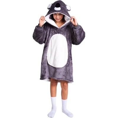 Cozy Noxxiez CH324 Koala - топло телевизионно одеяло с качулка за деца на възраст 7-12 години