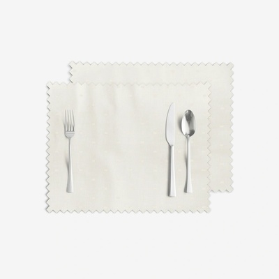 Goldea sváteční prostírání teflonové smetanové s lesklými obdélníčky 2ks 30x40 cm
