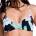 Roxy Дамско бикини горнище Roxy Women's PT Essentials Athletic Tri Bikini top - Anthracite Spring Charming (150-6331-0113)