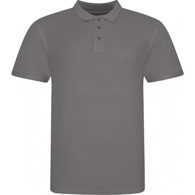 Pánská polokošile The 100 polo dřevěné uhlí šedé