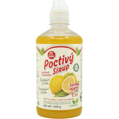 CukrStop Sirup osvěžující Citron 650 g