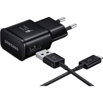 Samsung USB-C Fast Charger EP-TA20EBECGWW - захранване и USB-C кабел за устройства с USB-C стандарт (черен) (ритейл опаковка)