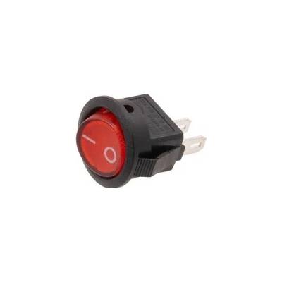 T-Led Vypínač kolébkový 250V/2A červený