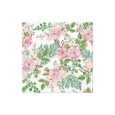 PAW Ubrousky L 3V Rose hip flowers 20ks 33x33cm