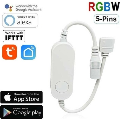 TUYA WiFi Dálkový IR ovladač k RGB-W LED pásku AS-WF-LS-W