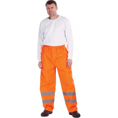 Cerva Nepremokavé nohavice GORDON s reflexnými pruhmi oranžové