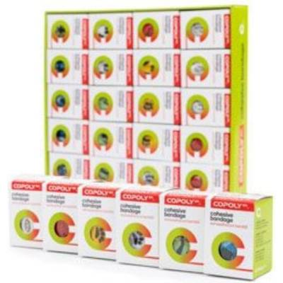CoPoly ovínadlo elast. 7, 5 cm x 4, 5 m MIX POTISK 20 ks BOX