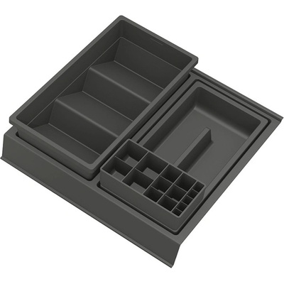 GOLLINUCCI Koupelnový organizér s přísl. pro hloubku 350 mm, antracit 308x322x90