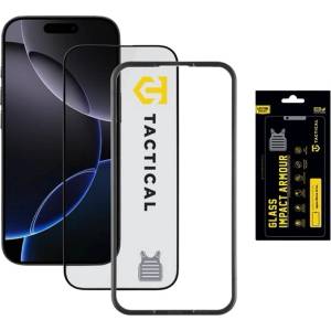Tactical iPhone 17 / 16 Pro TACTICAL IMPACT ARMOUR GLASS екранен протектор стъкло 3D, антибактериален + поддържаща рамка, TRANSFER 57983121946 (57983121946)